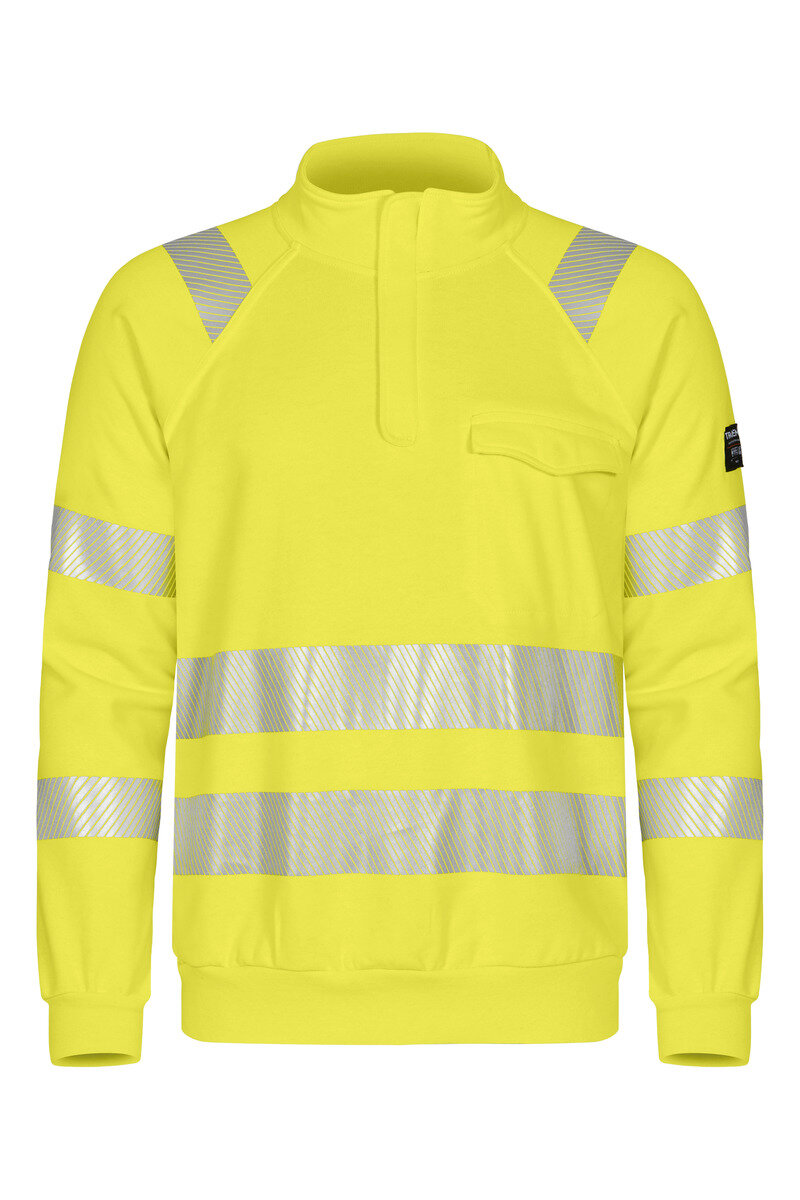 Tranemo sweater hi-vis geel L