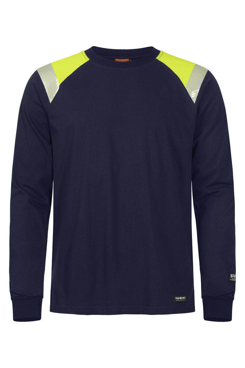 Tranemo t-shirt Cantex hi-vis geel/marine 3XL