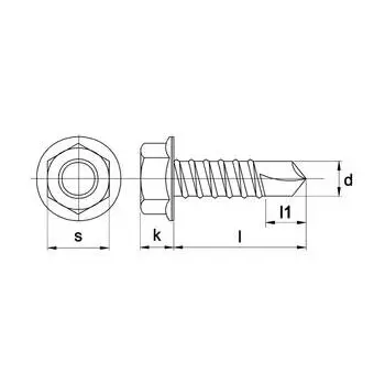 Plaatschroef              zb 6.3x19