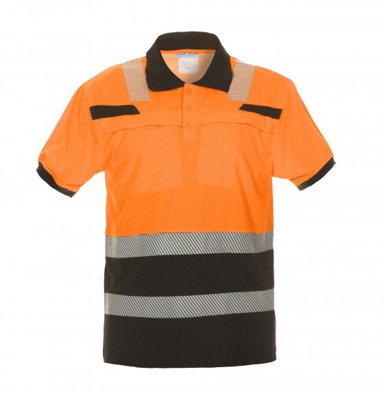 Hydrowear polo Thorne fluor oranje/zwart XS