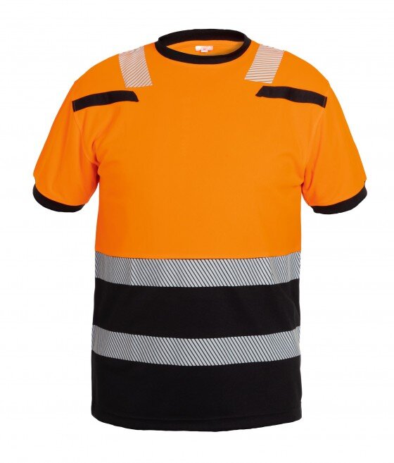 Hydrowear t-shirt Tulsa fluor oranje/zwart XS