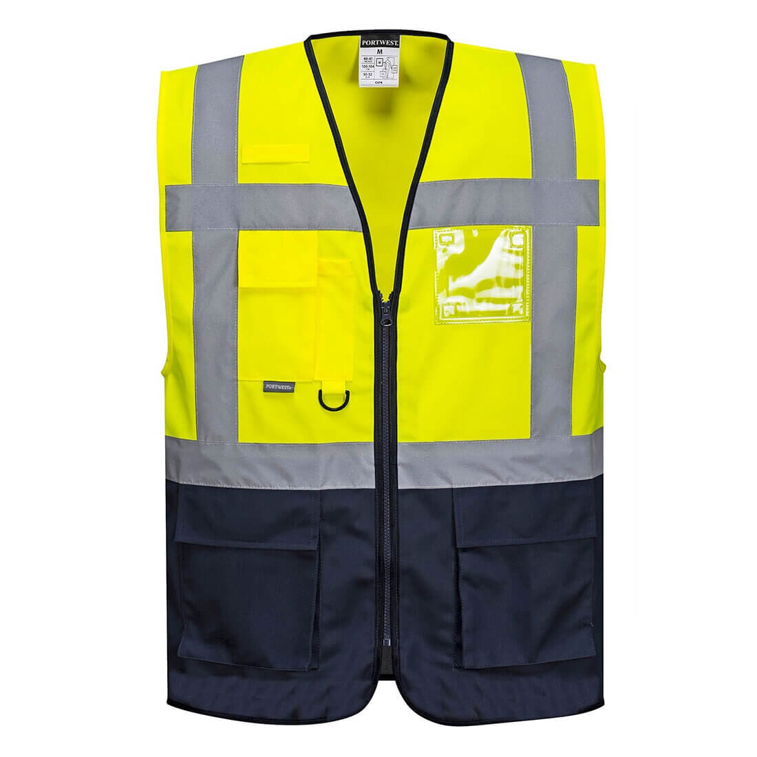 Portwest veiligheidsvest C476 geel/marine S