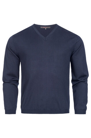 Greiff pullover v-hals donker blauw S