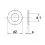 Sluitring verz. met facet        m5