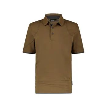 Dassy polo Orbital leembruin/antr.grijs 2XL