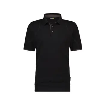 Dassy polo Orbital zwart/antracietgrijs M