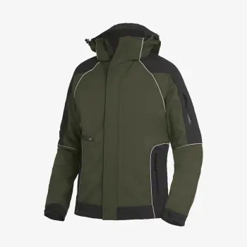 FHB softshell Walter olijf-zwart M