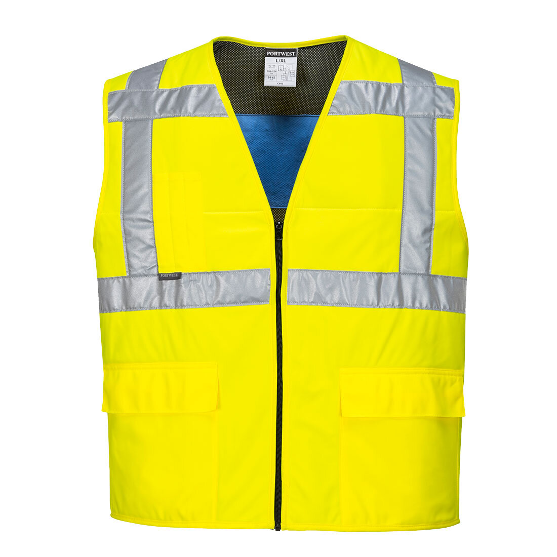 PortWest koelvest CV02 fluor geel 2XL/3XL