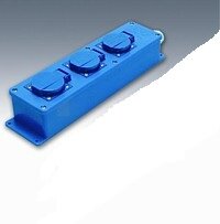 Snoercentrale 3x220v blauw
