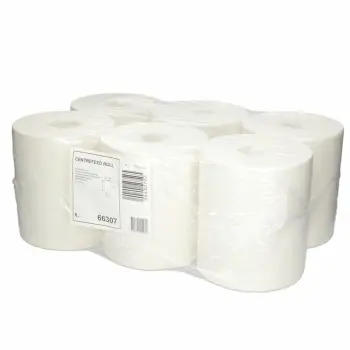 Handdoekpapier midirol  275mx21,5cm (6 rol)