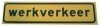 Magneetsticker vlak geel/zwart