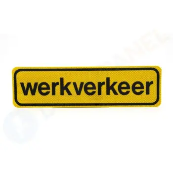 Magneetsticker werkverkeer gl/zw