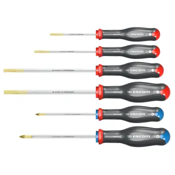 Facom schroevendr.set sleuf+pz 6dlg