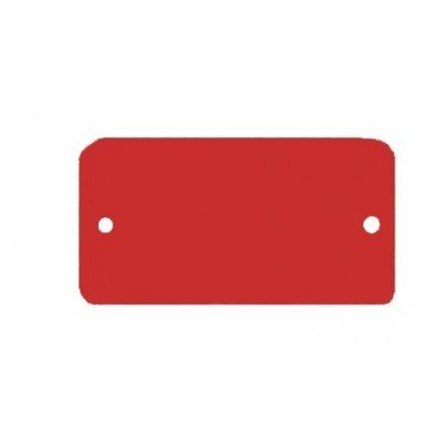 Label 2-gaats rood pvc 54x108(1000)