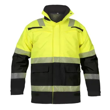 Hydrowear parka utah zwart/geel   S