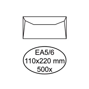 Envelop wit 110x220mm (500)