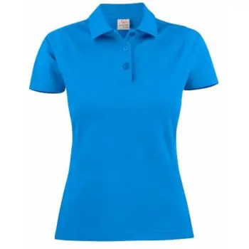 Printer dames polo 2265009 l.bl. XL