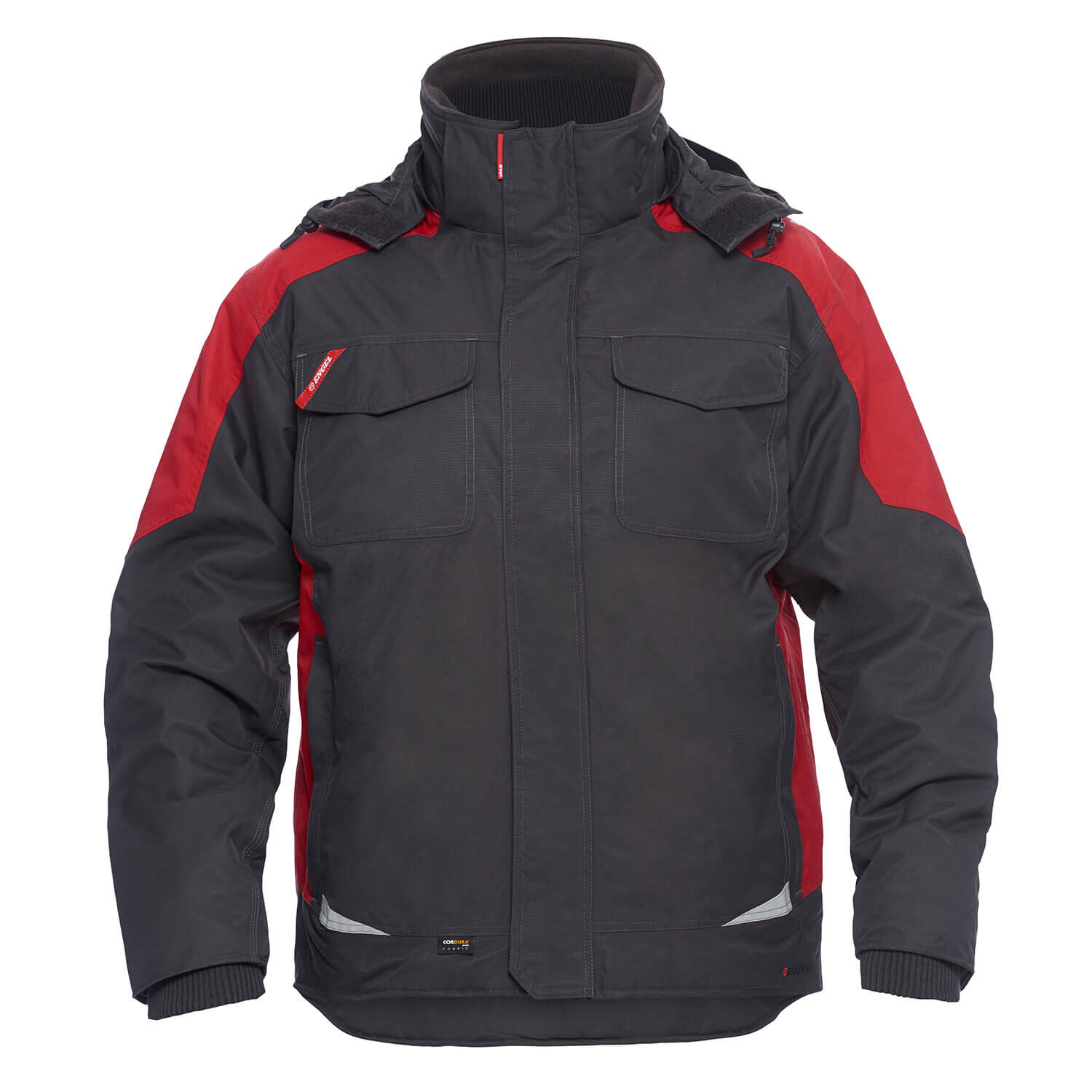 Engel winterjack galaxy antraciet/rood 5XL