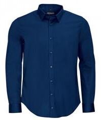 Sol's overhemd donkerblauw L
