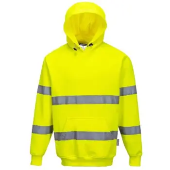 Portwest hooded sweater fluor geel 3XL