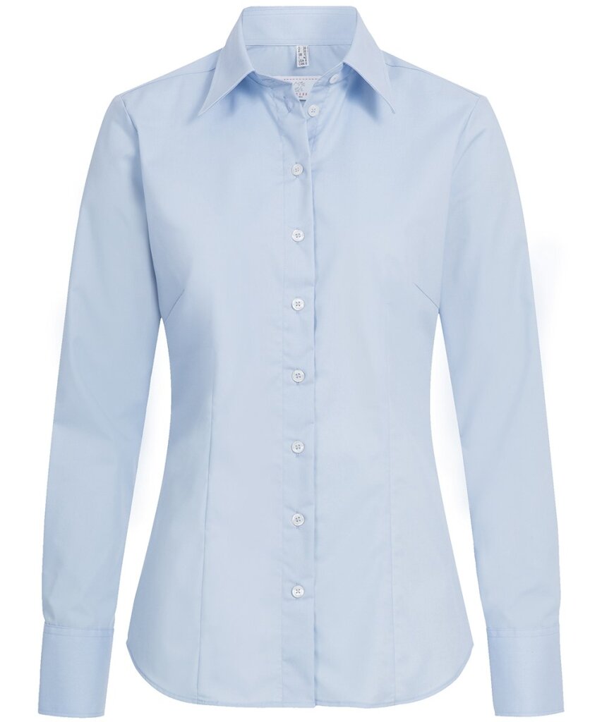 Greiff dames blouse 6515 l.blauw 36