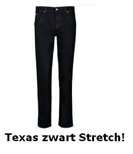 Wrangler jeans texas zwart  w40-l30