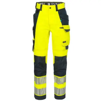 Synq broek Catchup fluor-oranje/m.blauw R56