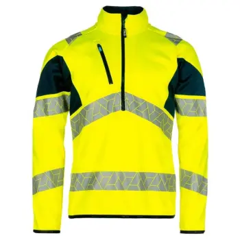 Synq sweatshirt Wellit fluor geel/m.blauw XS
