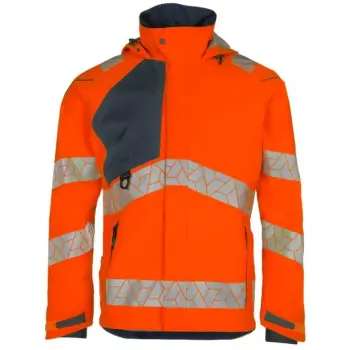 Synq hardshell Projeqtor fl.oranje/m.blauw L