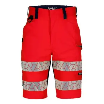 Synq korte broek Qandid fluor rood/zwart 46