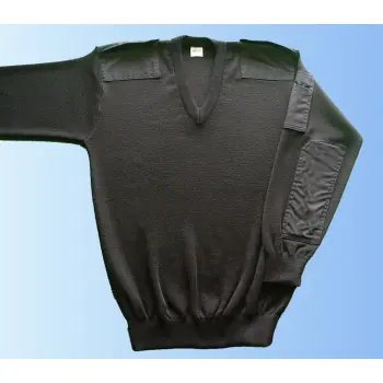 Commandotrui v-hals zwart 2el