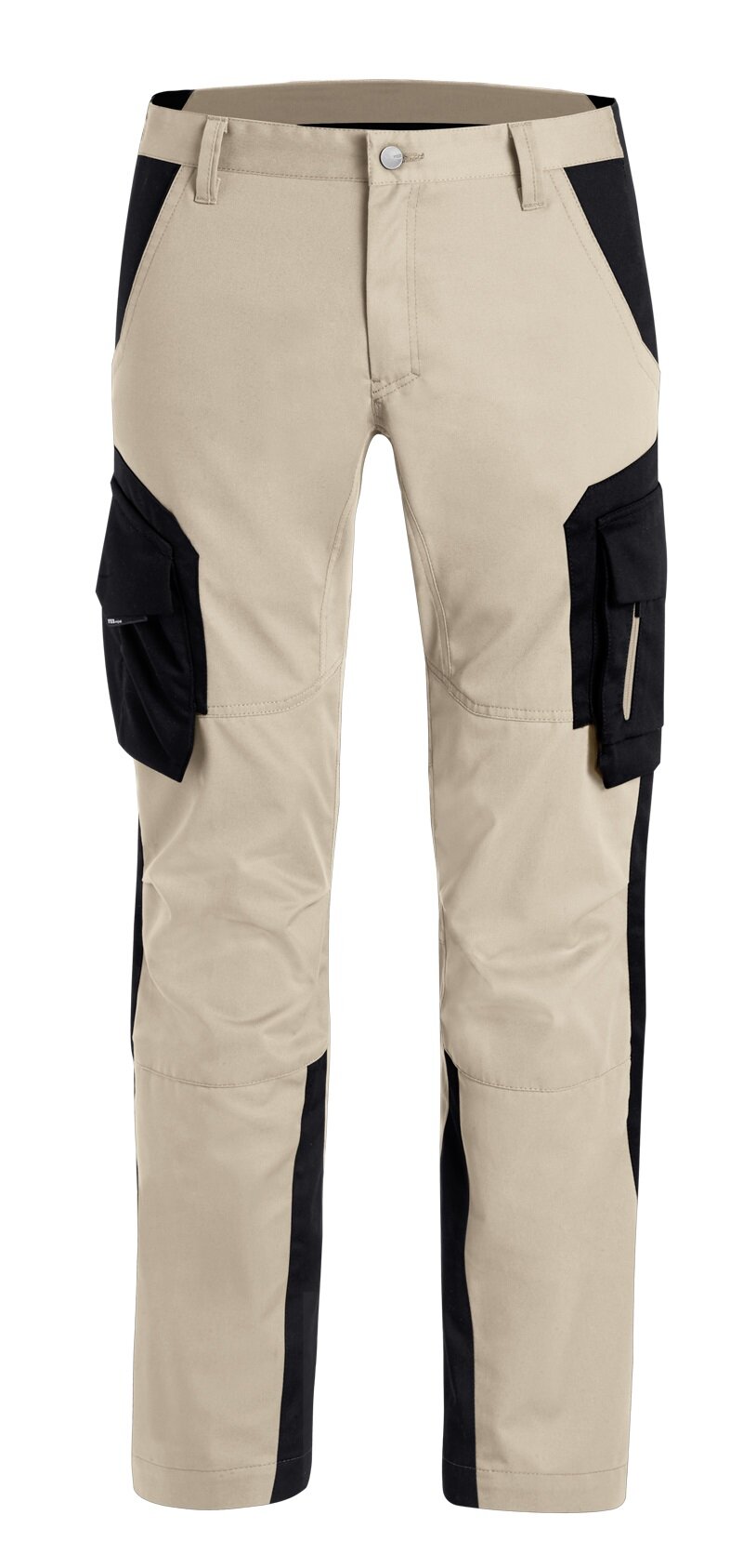 Fhb broek fabian beige/zwart 24