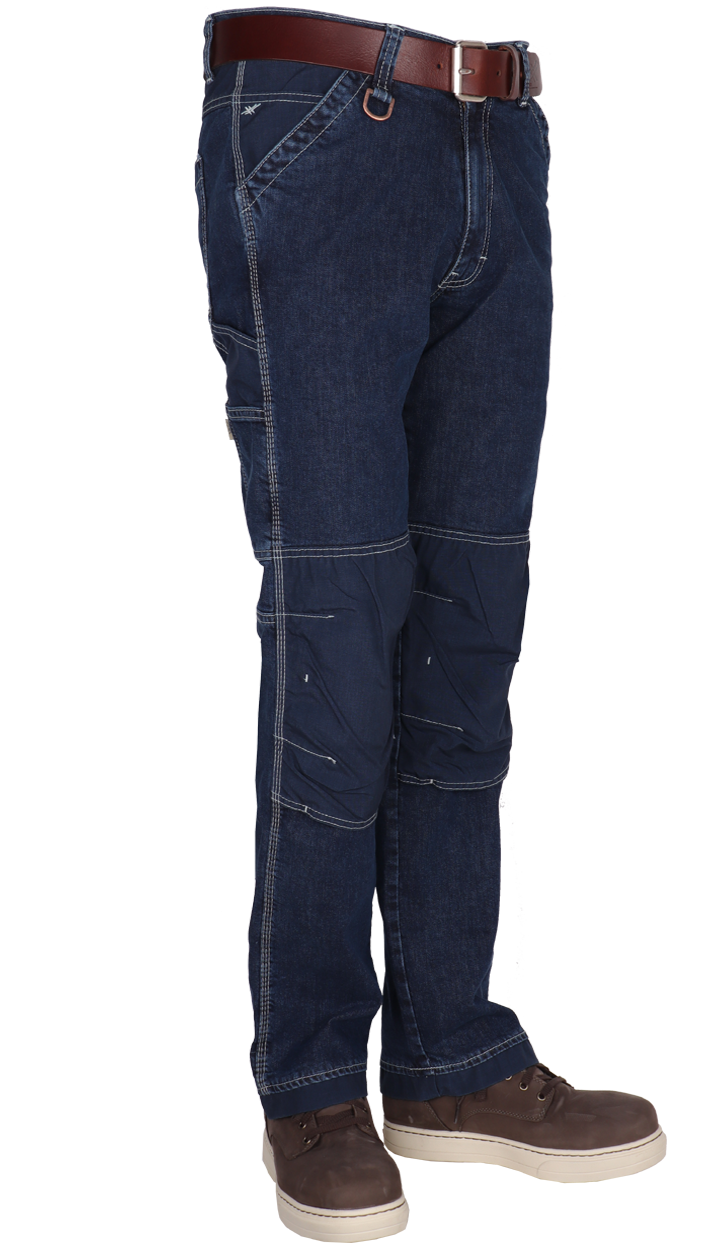 Crosshatch spijkerbroek midden blauw w38-l36