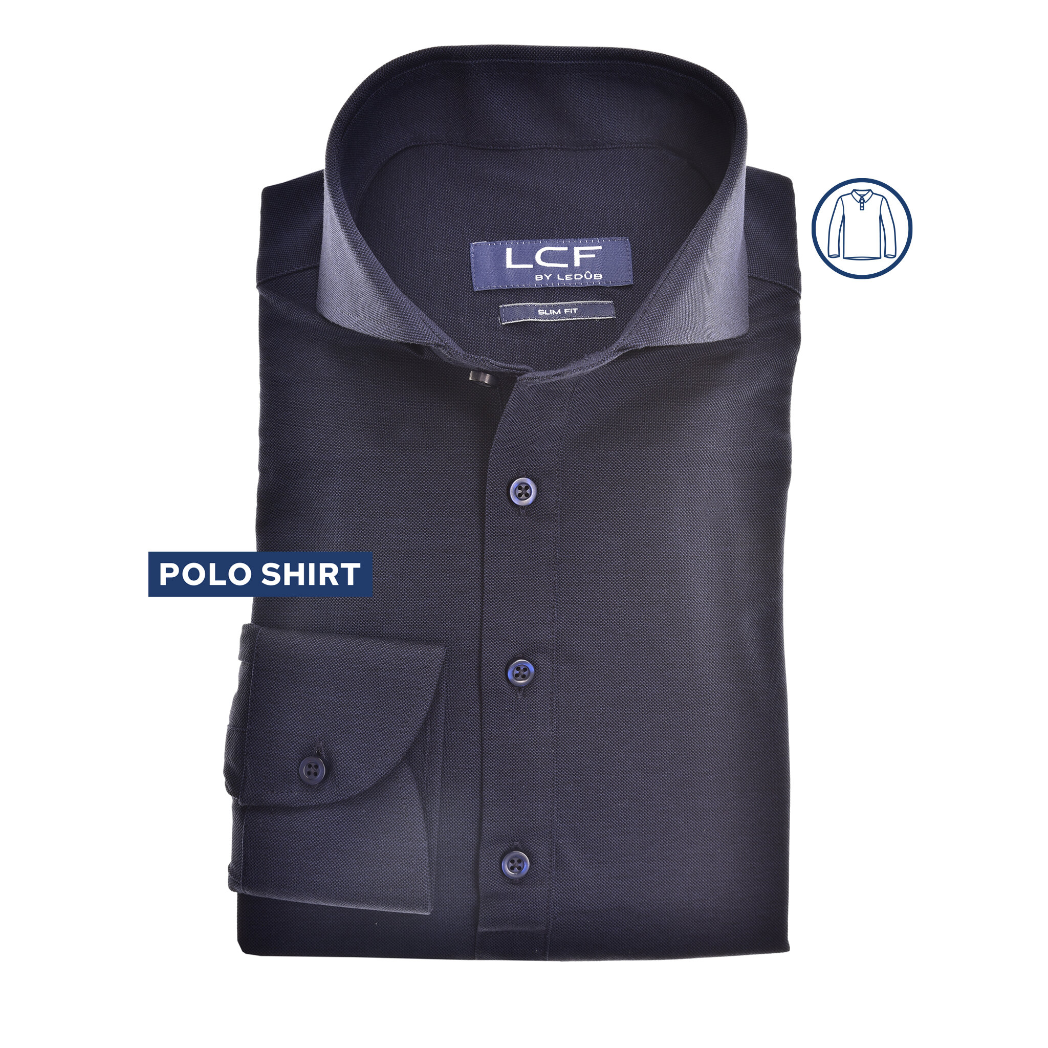 Ledûb polo shirt donkerblauw 43