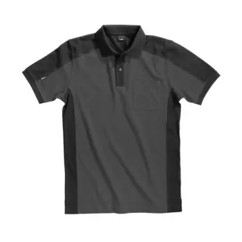 Fhb polo konrad antraciet/zwart 3XL