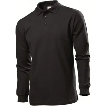 Stedman polo zwart lm 2el