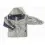 Parka peest grijs/navy       m