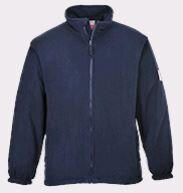 Fleecevest vlamvertr. blauw       S