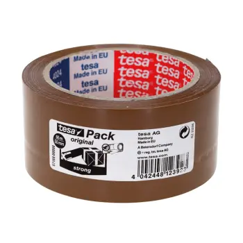 verpakkingstape tesa 57168 pp 50mmx66m ln bru