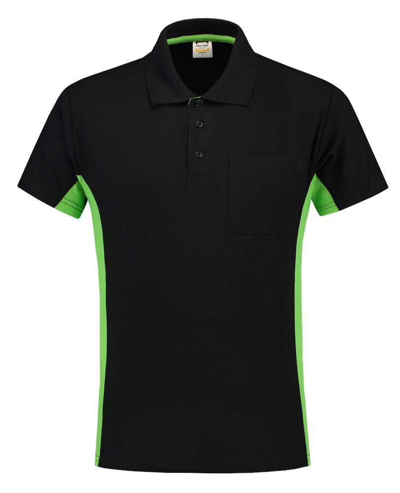 Afbeelding TRICORP WORKWEAR poloshirt bicolor borstzak 202002