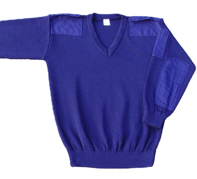 Commandotrui v-hals navy         el
