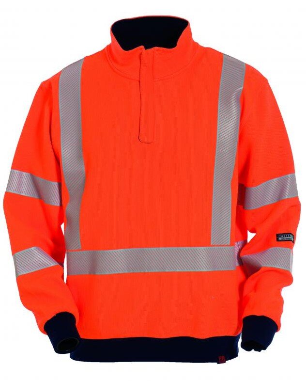 Sweater vlamvertragend oranje     M