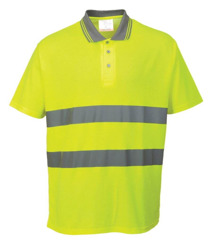Portwest polo geel reflectie    3XL
