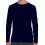 Gildan t-shirt navy lange mouw    S