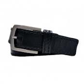 Lederen heren riem zwart 35mm  95cm