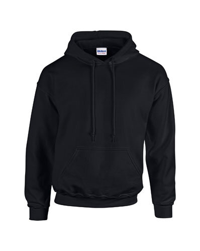 Gildan hooded sweater zwart     2el