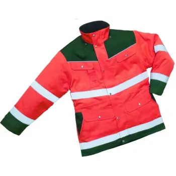 Parka en471 fluor-oranje/groen    s