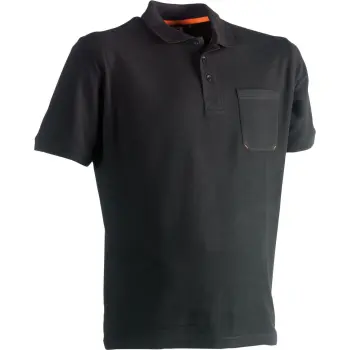 Leo polo shirt zwart 2XL