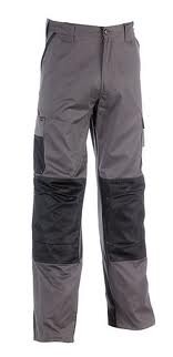 Mars broek zw/gr m/kniezakken    52