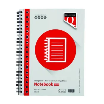 Collegeblok Quantore A5 lijn 17-gaats 80vel